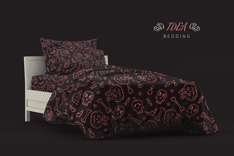 100种万圣节无缝图案背景素材,AI PAT格式